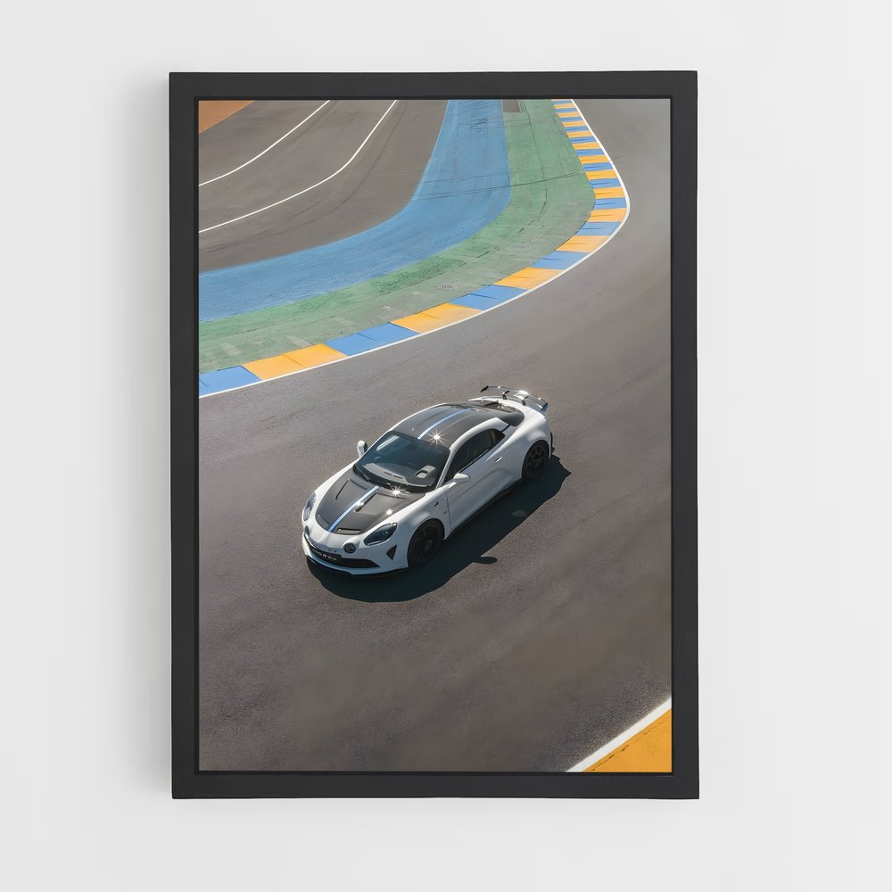 Poster Vitesse élégance circuit – affiche Alpine (vue 2)